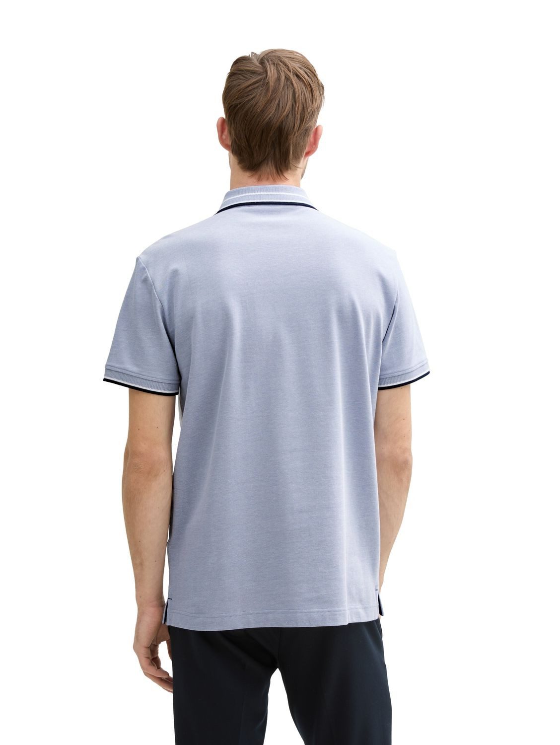 TOM TAILOR Poloshirt POLO WITH PRINT (1-tlg) mit Stretch
