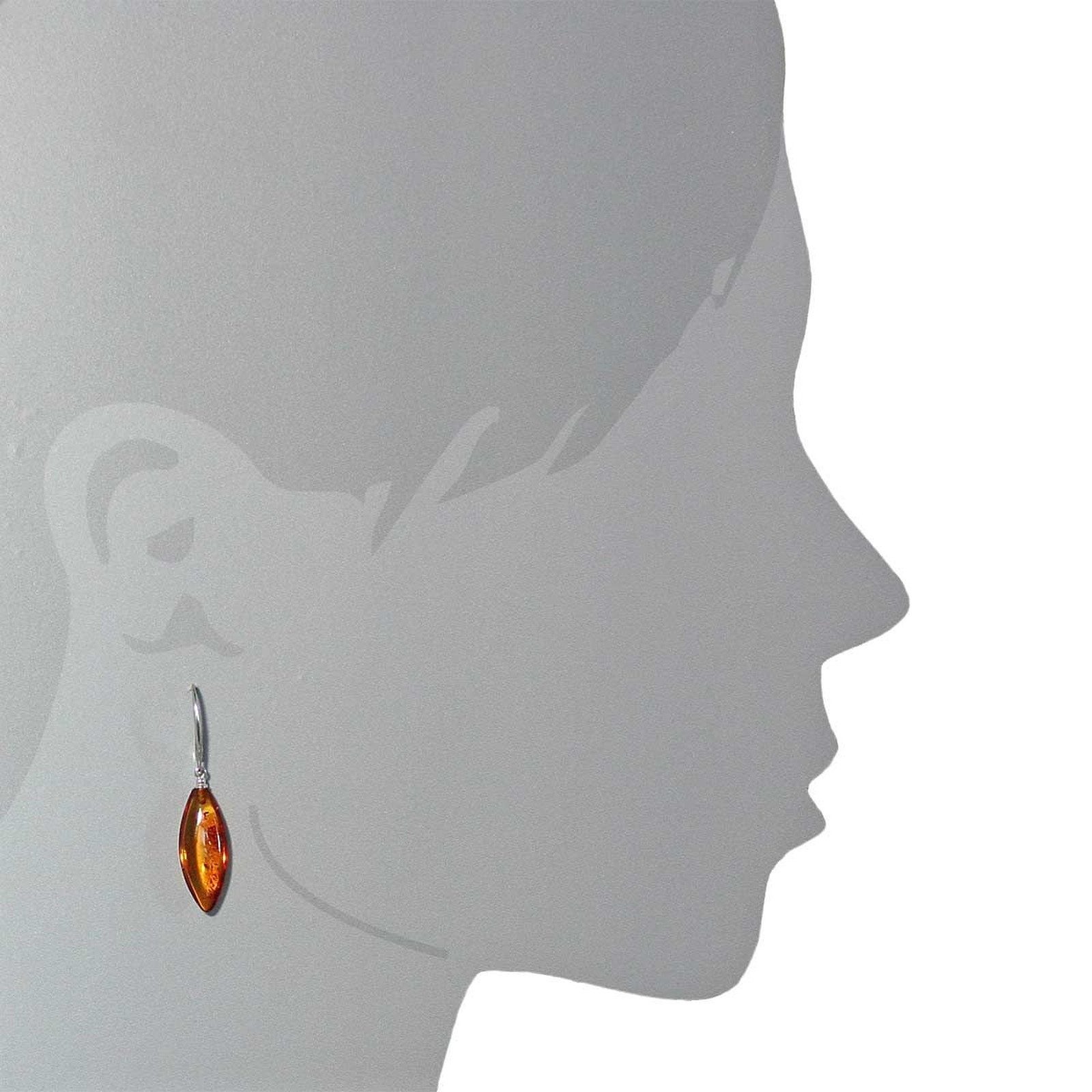 OSTSEE-SCHMUCK Paar Ohrhänger Ostsee-Schmuck Ohrhänger Spitzolive 24x10 (2- günstig online kaufen