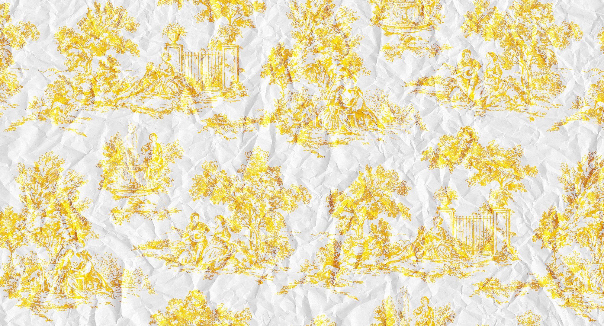 Architects Paper Fototapete Atelier 47 Paper Picnic 2, glatt, abstrakt, (5 St), Vlies, Wand, Schräge, Decke