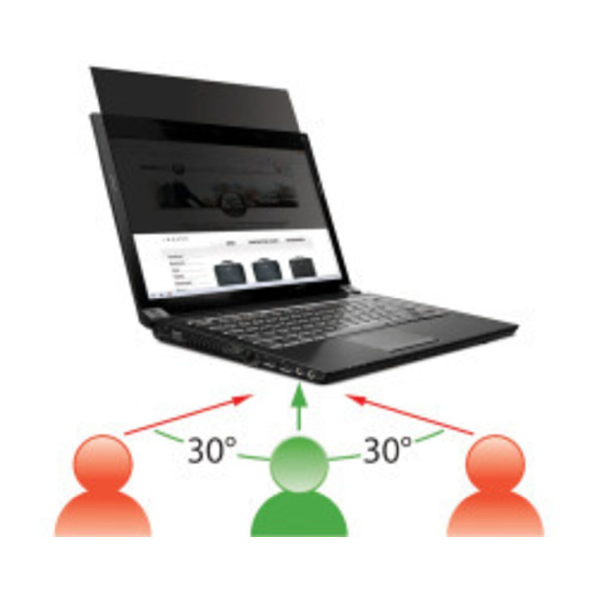 mobilis Sichtschutzfolie Privacy Filter - 33 8cm/13 3 Zoll (16:10) schwarz.