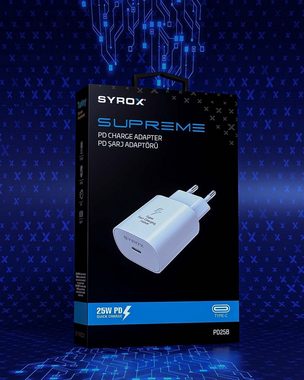 Syrox 25W Schnell Ladegerät Netzteil Ultra Schnell Power Adapter PD Smartphone-Ladegerät