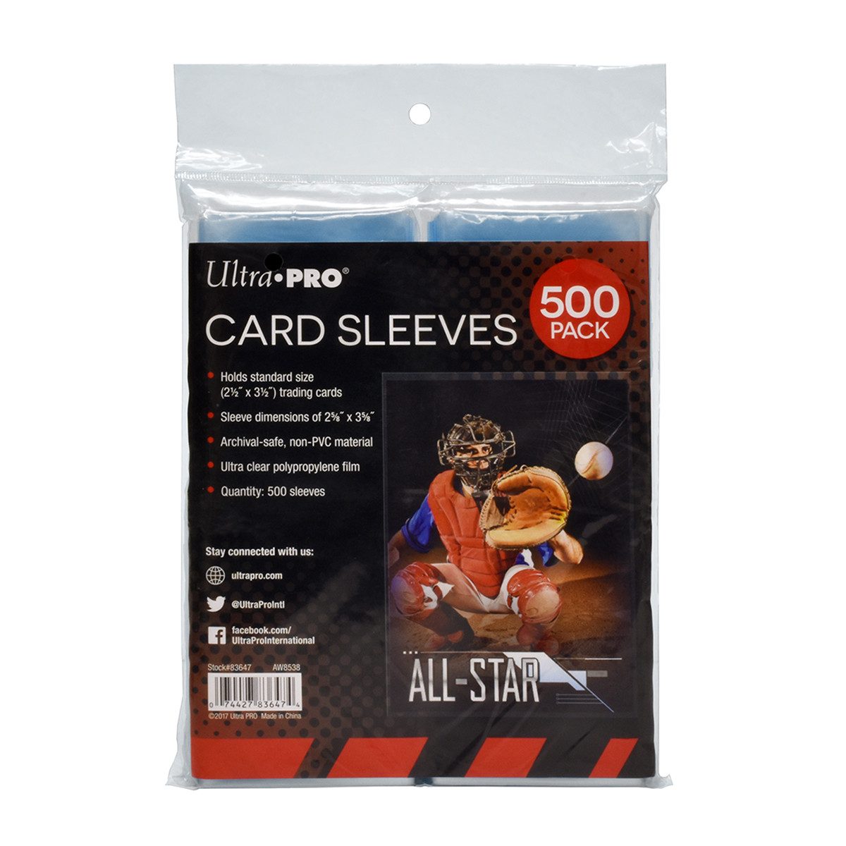UltraPRO Sammelkarte 500 Soft Sleeves Hüllen für Sammelkarten
