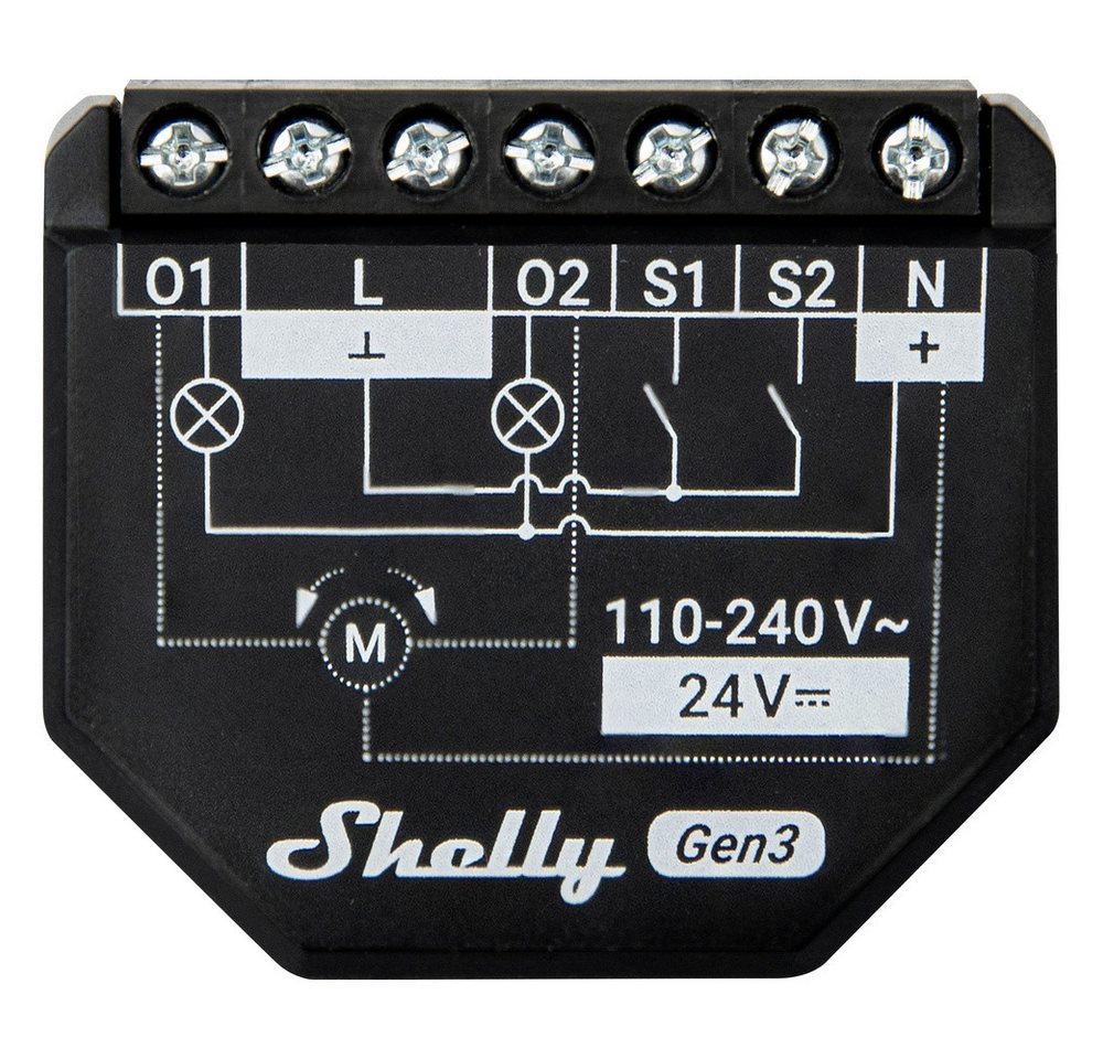 Thumbnail - Shelly Shelly Shelly 2PM Gen3 Schalt-Messaktor Bluetooth, Wi-Fi Smart-Home-Zubehör