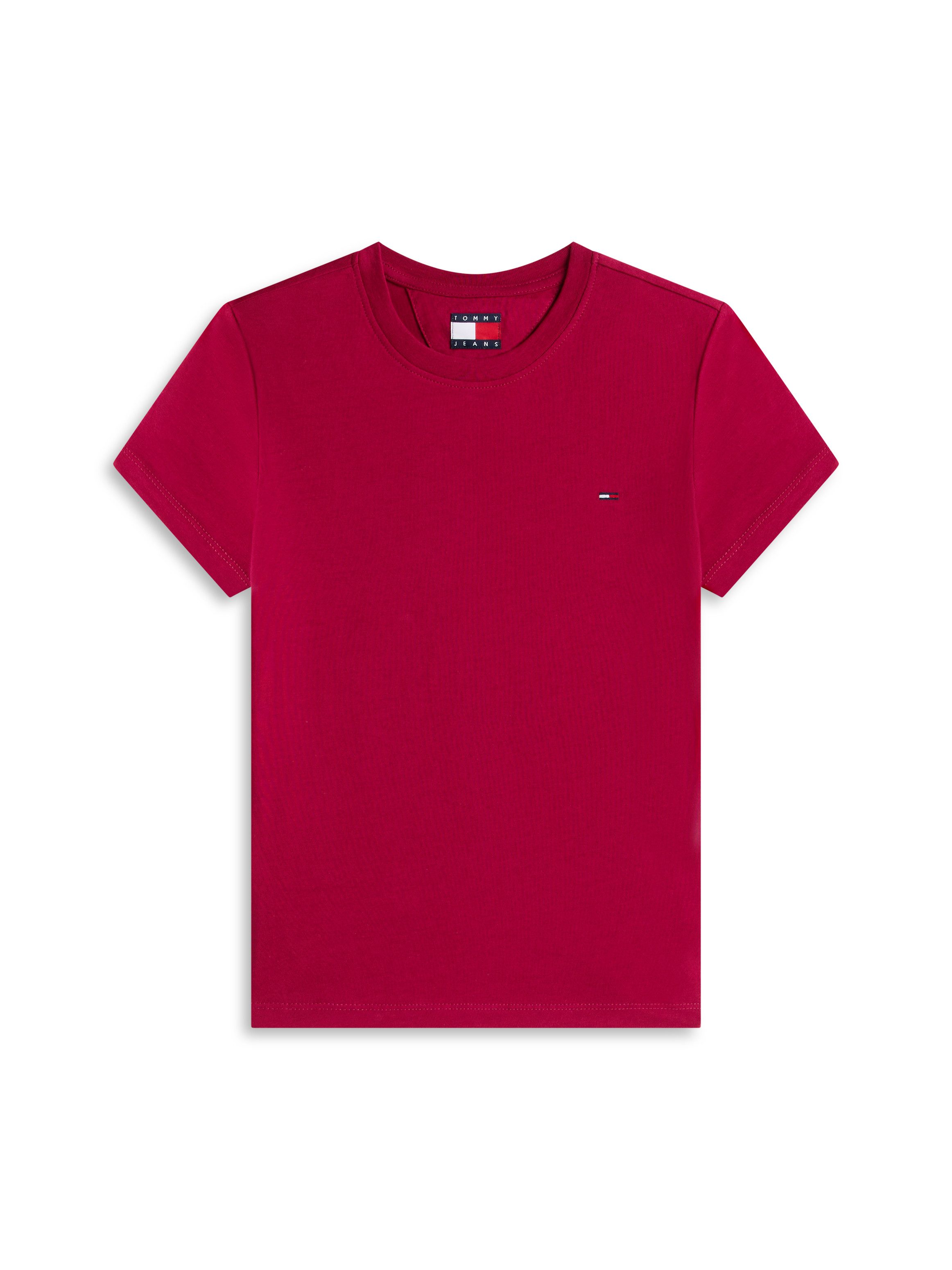 Tommy Jeans Kurzarmshirt TJW SLIM C-NECK TEE mit Logo-Stickerei