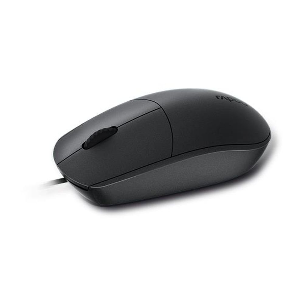 Rapoo N100 Maus (Optisch, 1600DPI, Beidhändig, für PC Laptop Notebook Computer)