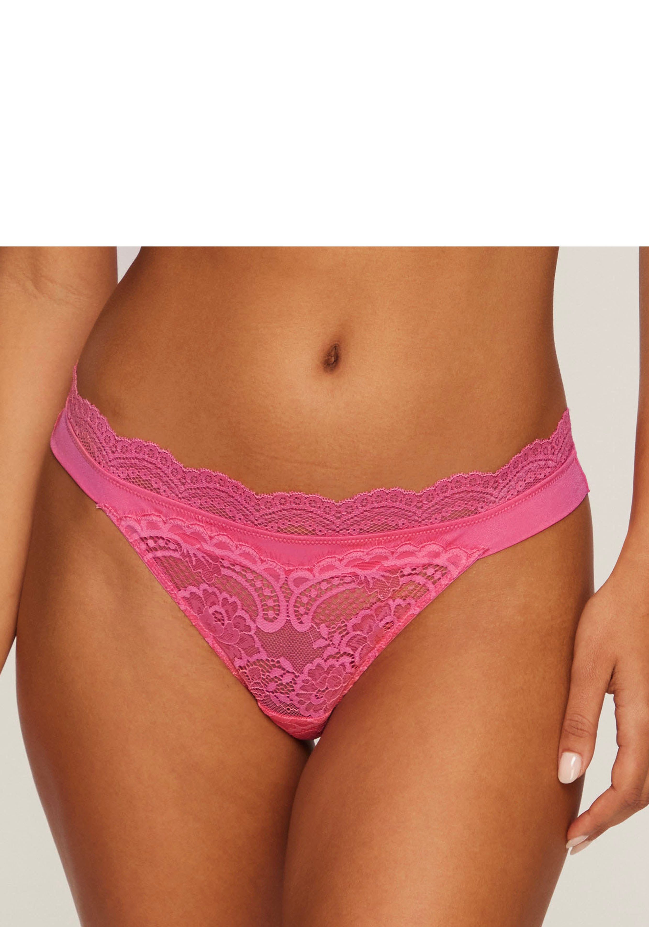LASCANA String Valentina aus dezent transparenter Spitze