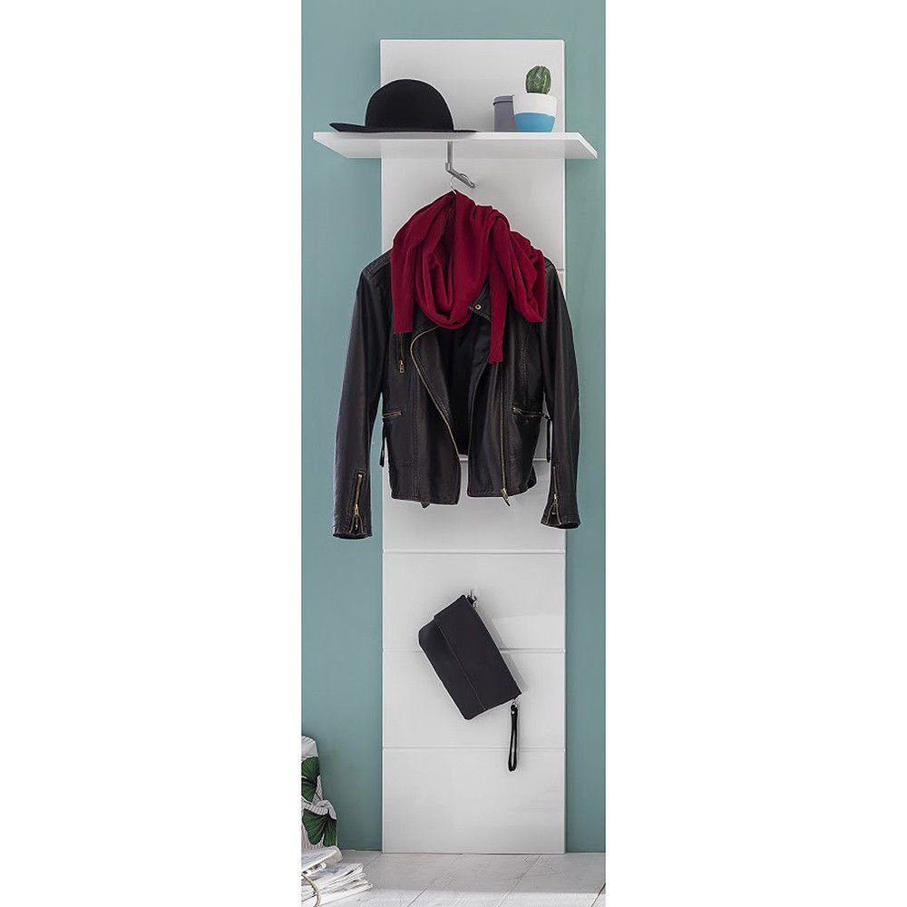 trendteam Garderobenpaneel Amanda, Garderobe Kleiderstange Kleiderhaken Wandpaneel Flurgarderobe 60x195cm