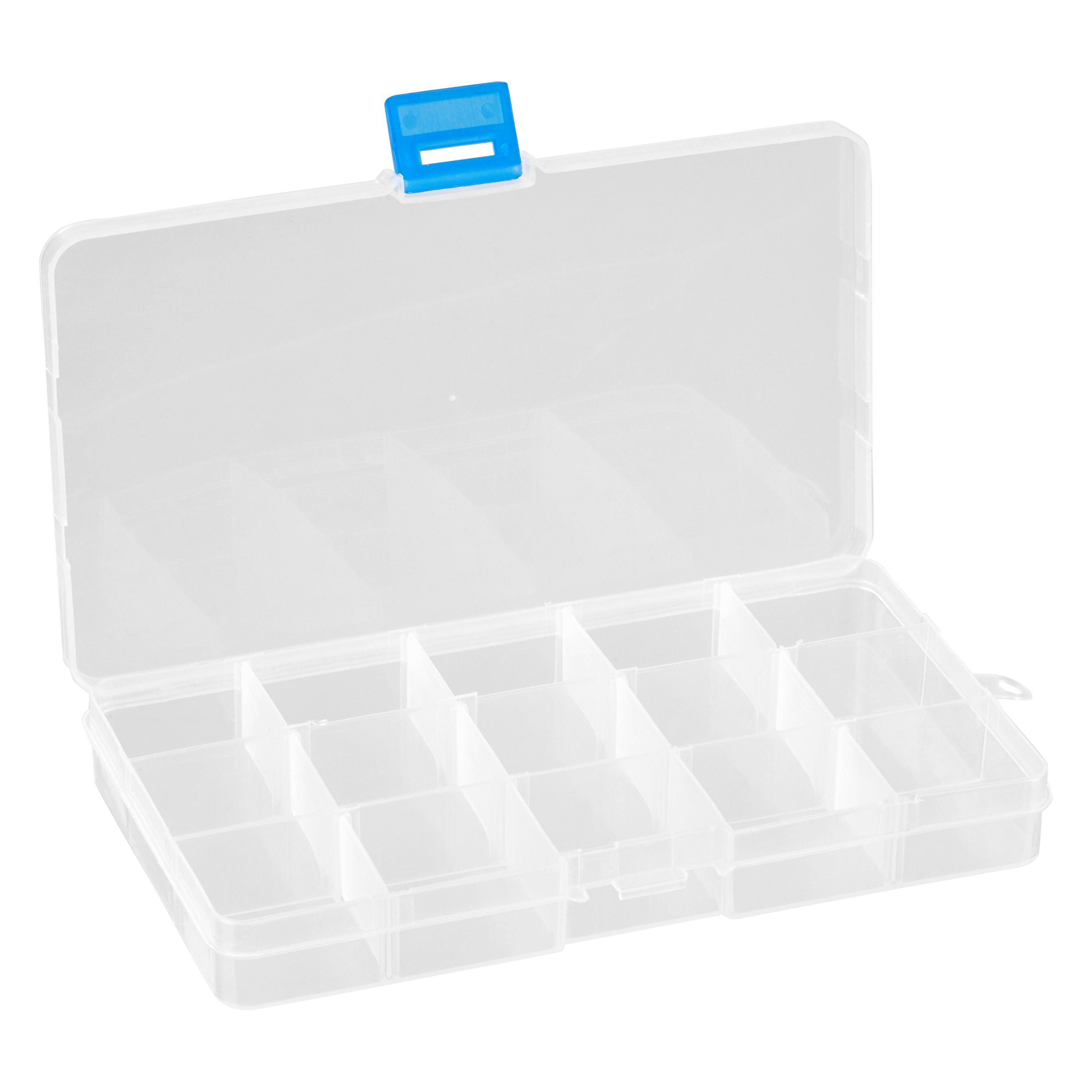 baytronic Transportbehälter baytronic Plastikbox mit 15 Fächern 175 x 100 x 22 mm (Bulk)