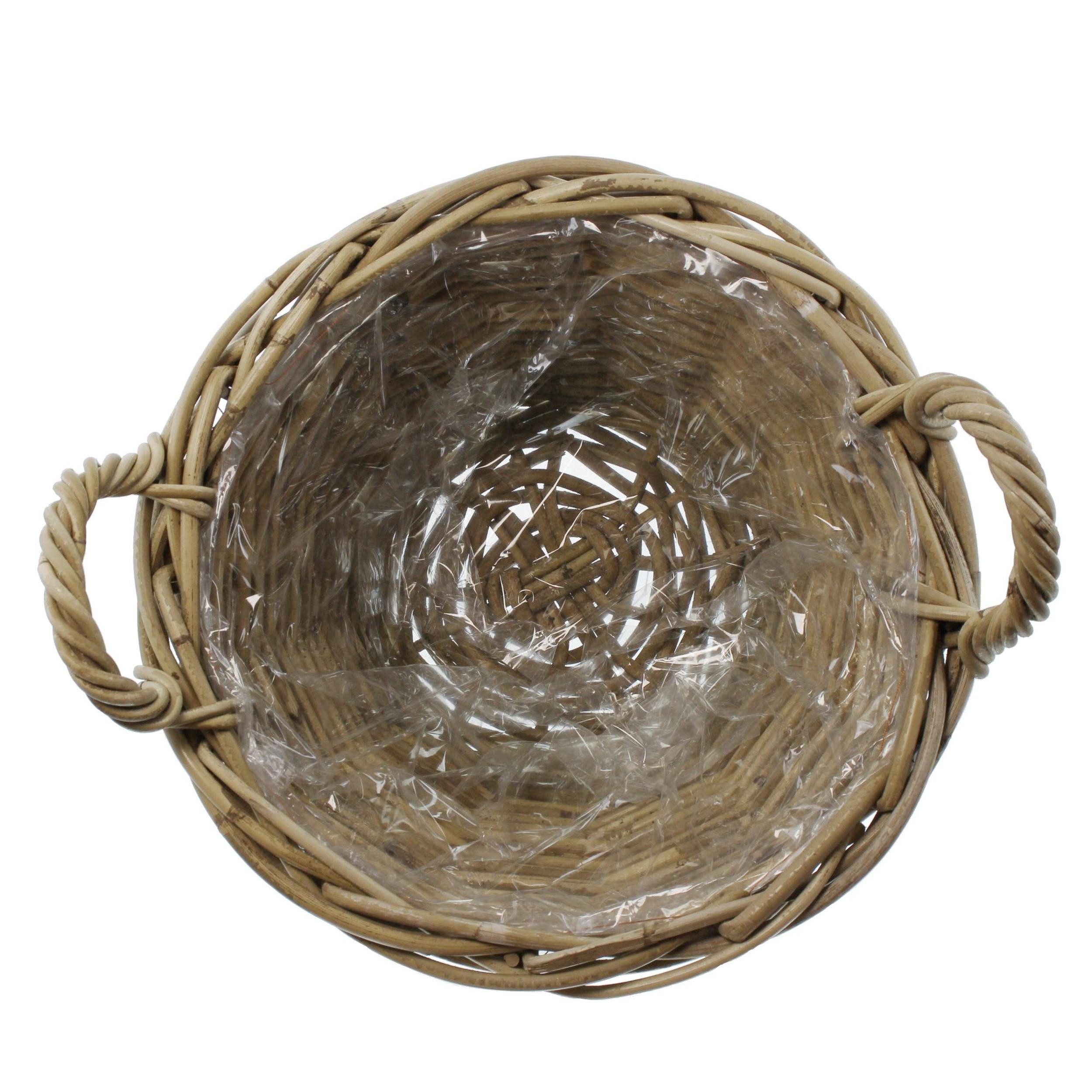 Frank Flechtwaren Allzweckkorb Pflanzkorb "Rattan", mittel