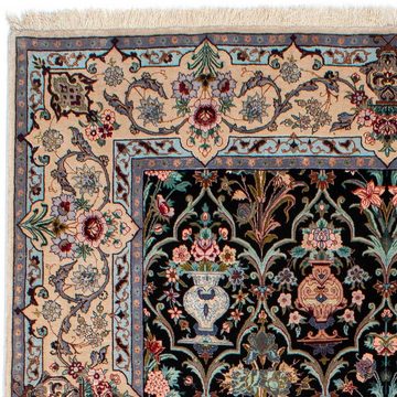 Orientteppich Perser - Isfahan - Premium - 233 x 156 cm - dunkelblau, morgenland, rechteckig, Höhe: 6 mm, Wohnzimmer, Handgeknüpft, Einzelstück mit Zertifikat