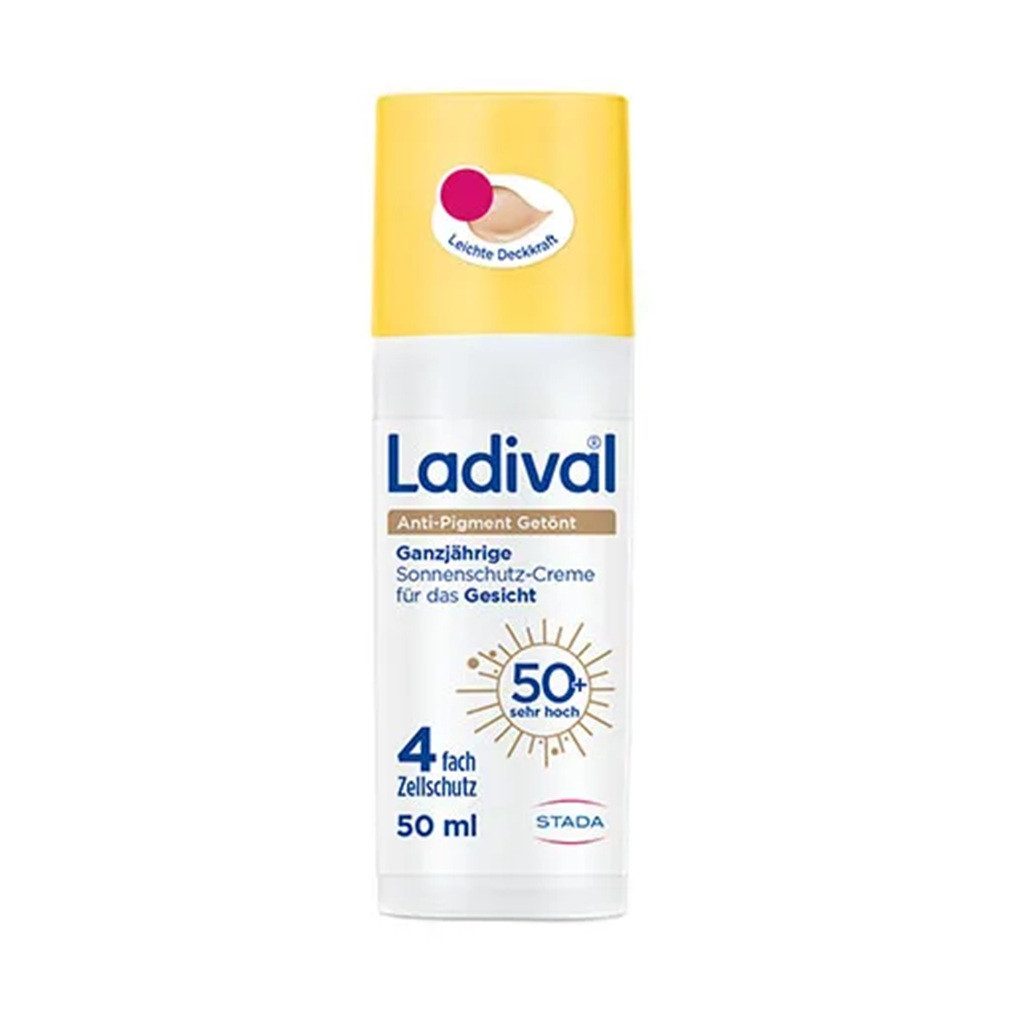Ladival Sonnenschutzcreme Ladival Anti-Pigment Sonnenschutz-Creme getönt LSF 50+, Getönte Sonnencreme bei Pigmentflecken durch Sonne