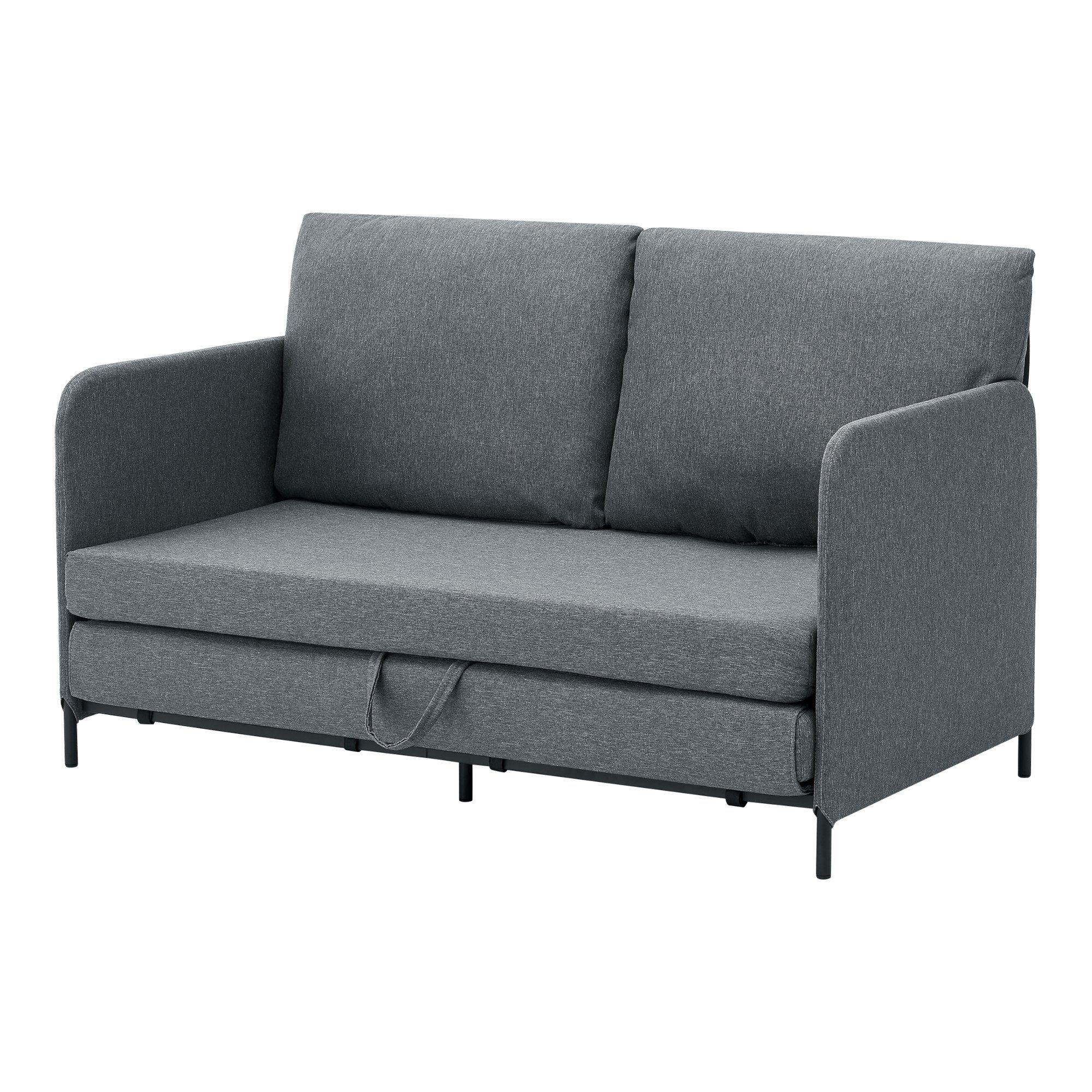 en.casa Schlafsofa, »Soini« mit Liegefunktion 2-Sitzer günstig online kaufen