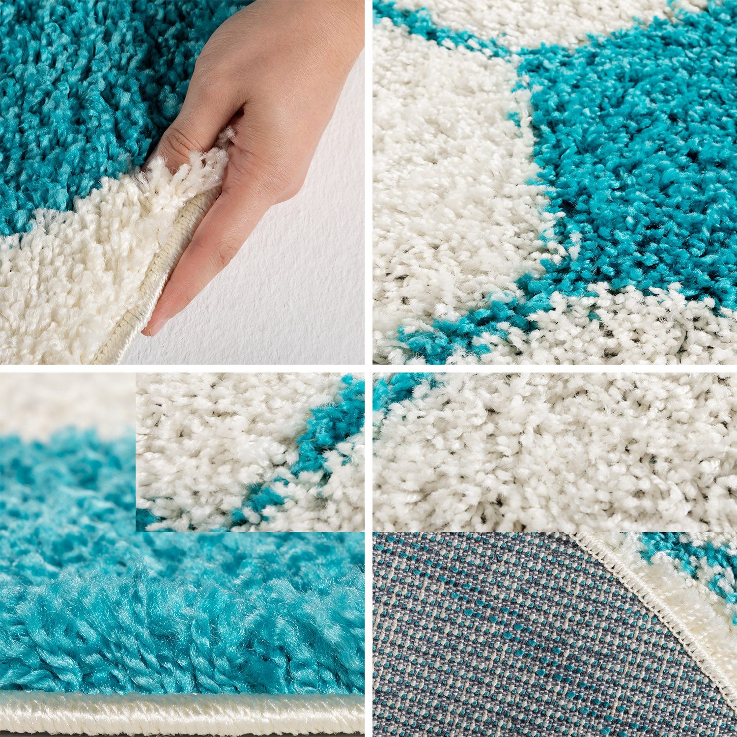 Carpettex Kinderteppich Fußball-Design, Rund, Höhe: 30 mm, Kinder Teppich Fußball-Form Kinderzimmer versch.farben und größen