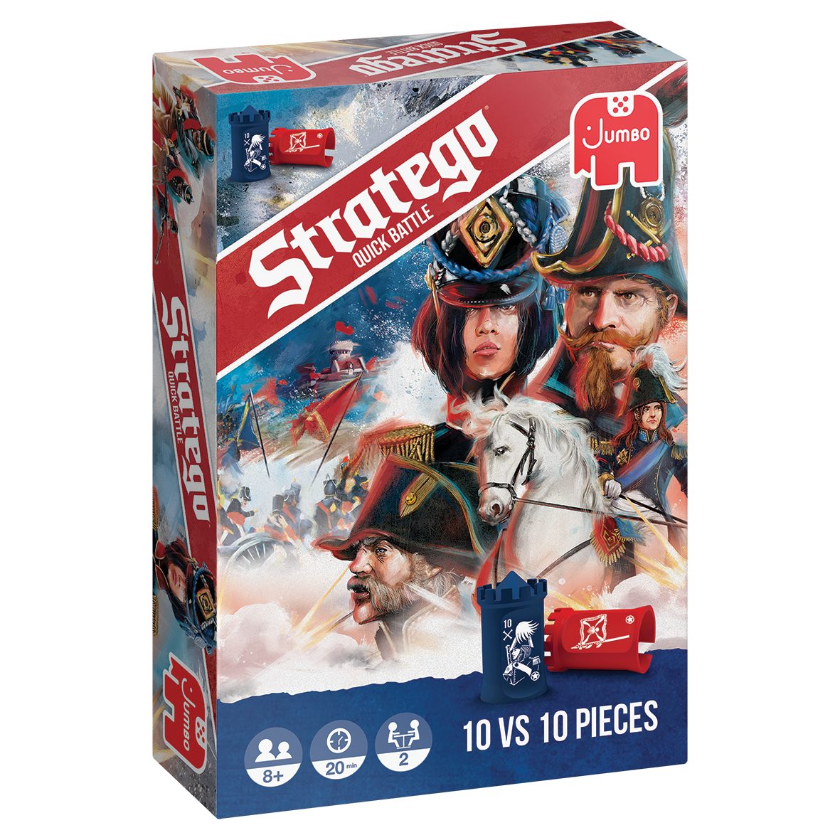Jumbo Spiele Spiel Jumbo Spiele, Stratego Quick Battle, Strategiespiel, Jumbo Spiele 1110100054 Stratego Quick Battle, Made in Europe