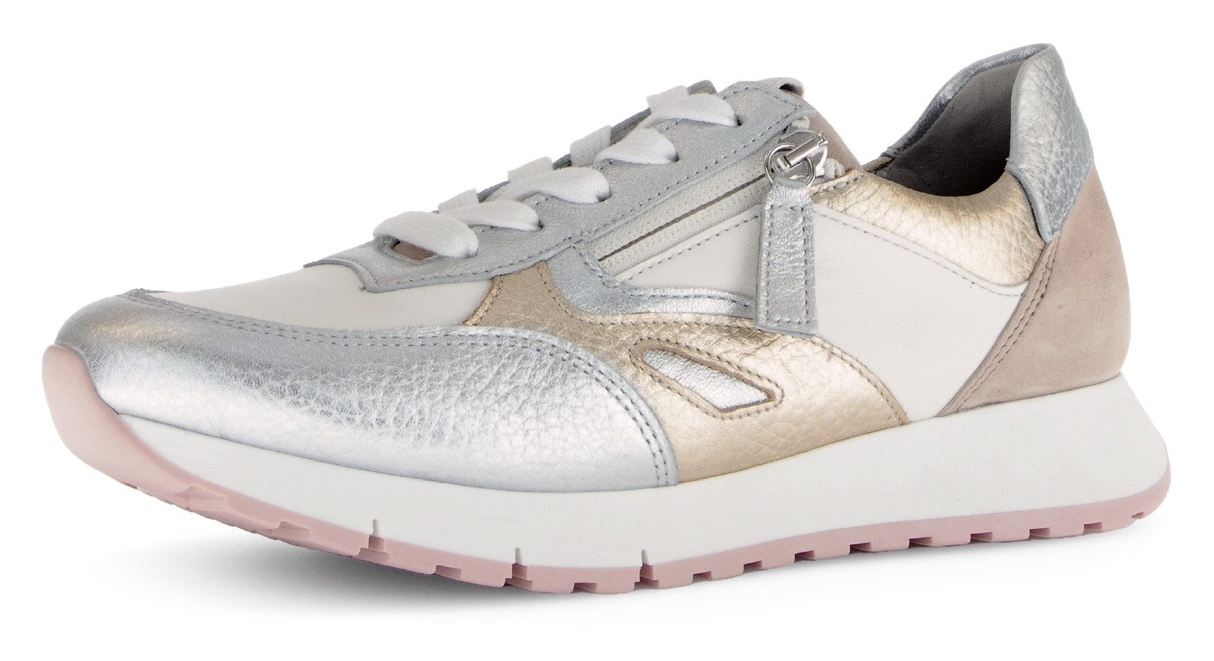 Gabor FLORENZ Keilsneaker, Freizeitschuh, Halbschuh, Schnürer, Kontrastbesä günstig online kaufen