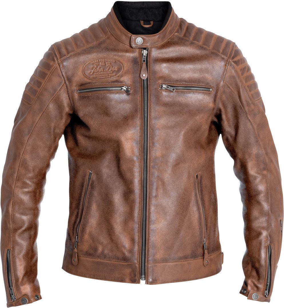 John Doe Motorradjacke Dexter Motorrad Lederjacke protektoren