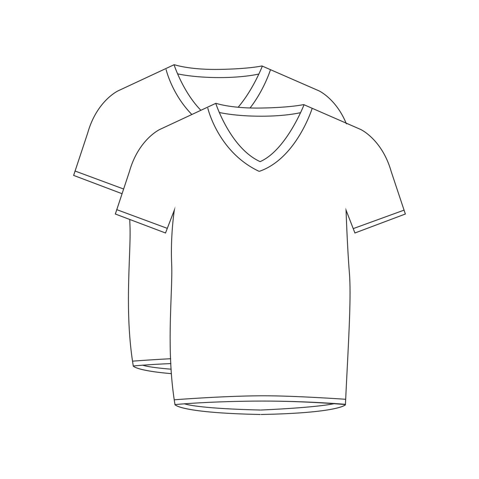 CECEBA V-Shirt Ceceba XXL V-Neck T-Shirt Konvex 2er-Pack weiß
