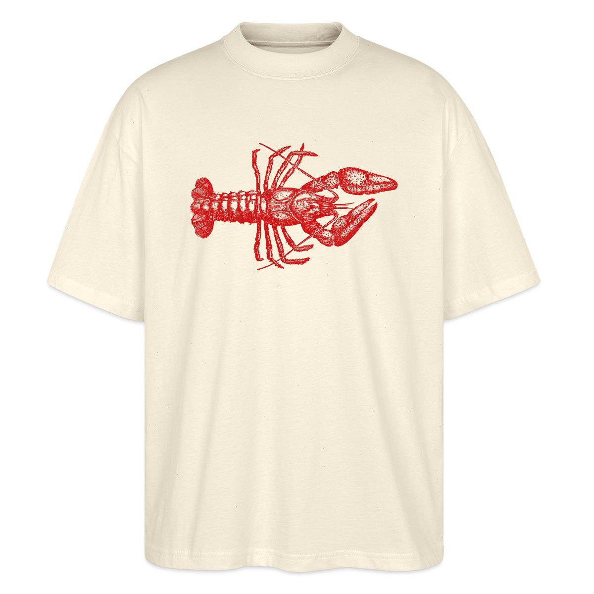 T-Shirt Hummer Illustration Print Delikatesse Oversize Unisex T-Shirt