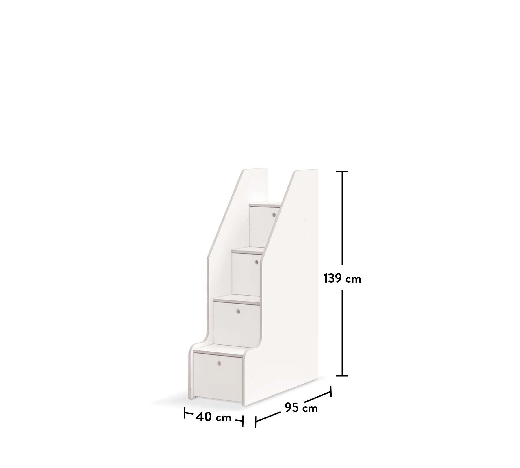 Möbel-Zeit Betttreppe STUDIO Treppe mit Stauraum – Bild 2 von 5