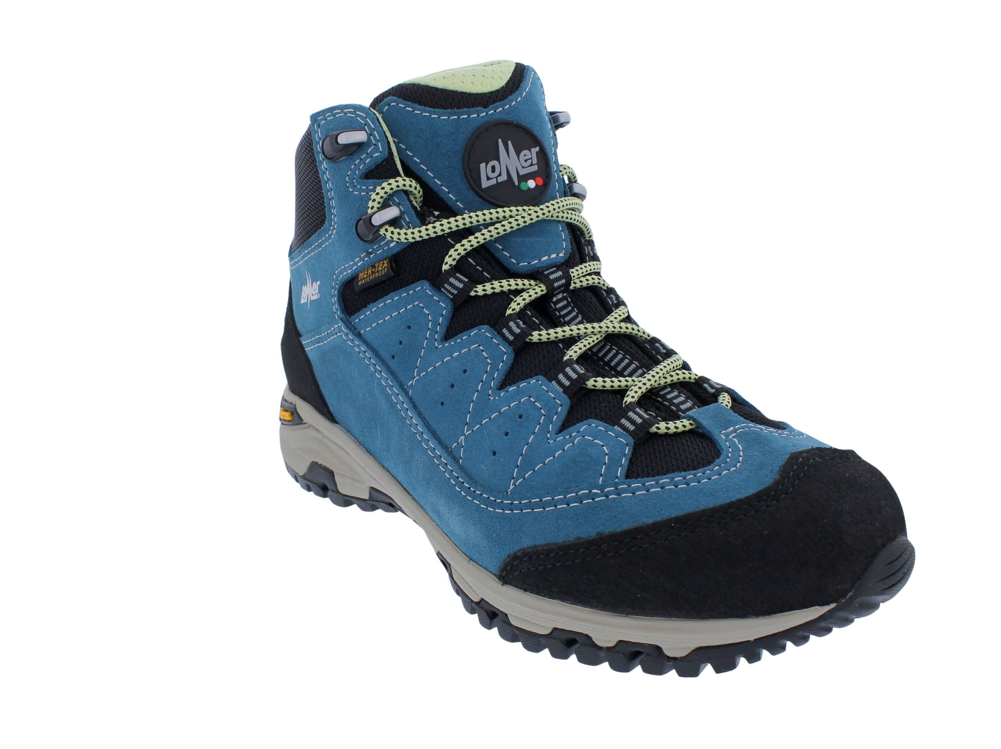 Lomer Lomer Wanderschuh mit wasserdichter Membran Sella High MTX, Velourlede Schnürstiefel