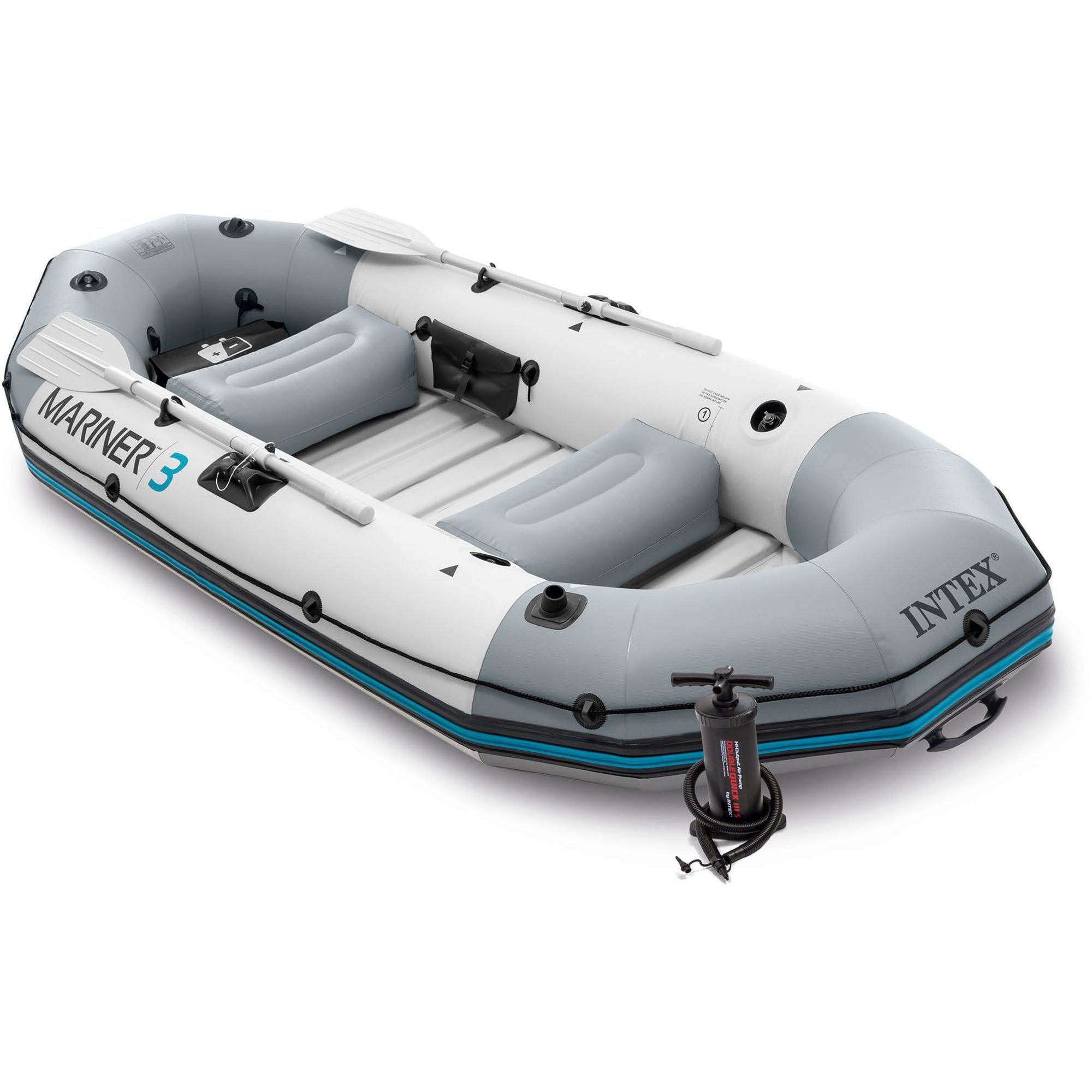 Intex Schlauchboot INTEX 68373NP Mariner 3 Schlauchboot-Set inkl. Paddel u. Pumpe