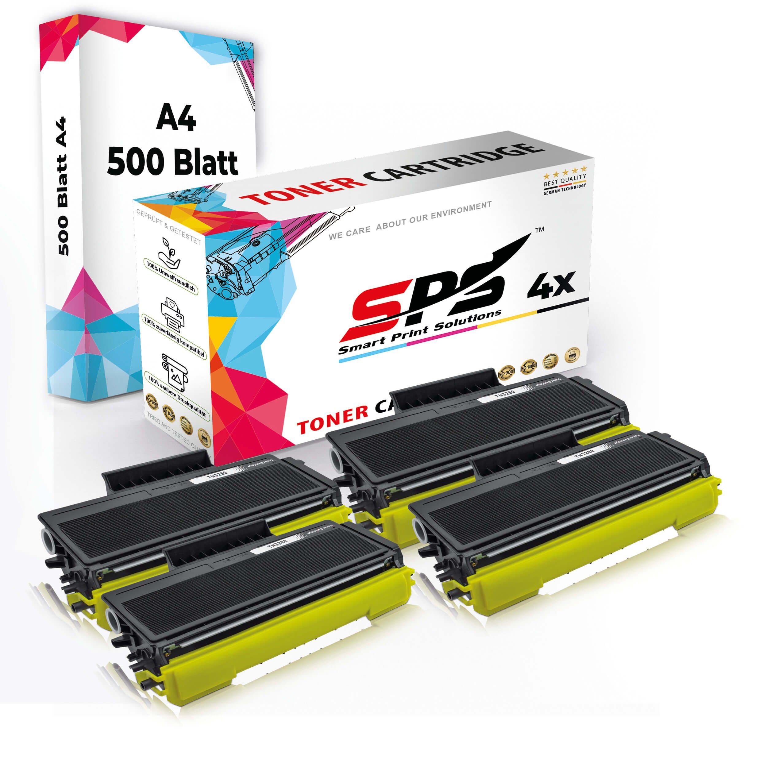 SPS Tonerkartusche Druckerpapier A4 + 4x Multipack Set Kompatibel für Brother DCP-8080, (5er Pack)