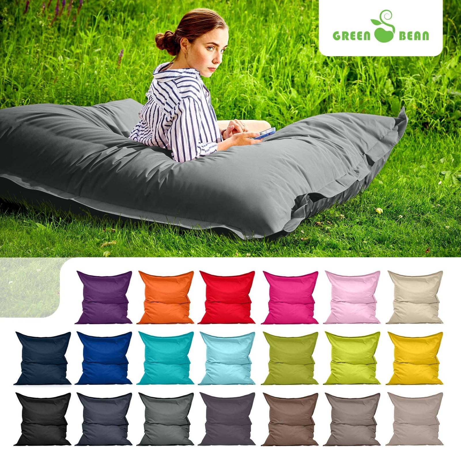 Green Bean Sitzsack XL Riesen - Sitzsack Square 120x160cm (Riesensitzsack), günstig online kaufen