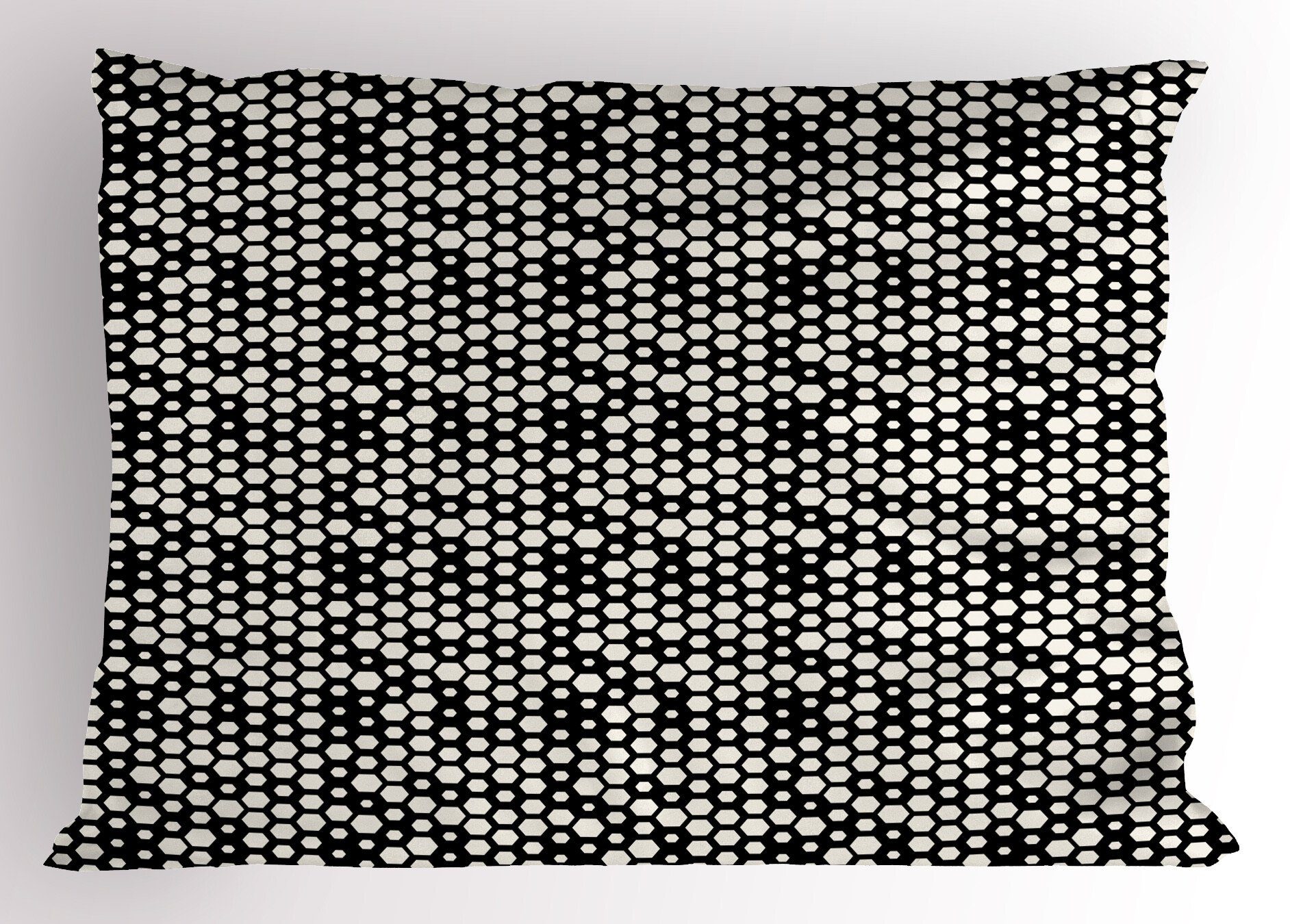 Kissenbezüge Dekorativer Gedruckter Abstrakt Size (1 Simplistic Entwurf Standard Kopfkissenbezug, Stück), Hexagons Abakuhaus