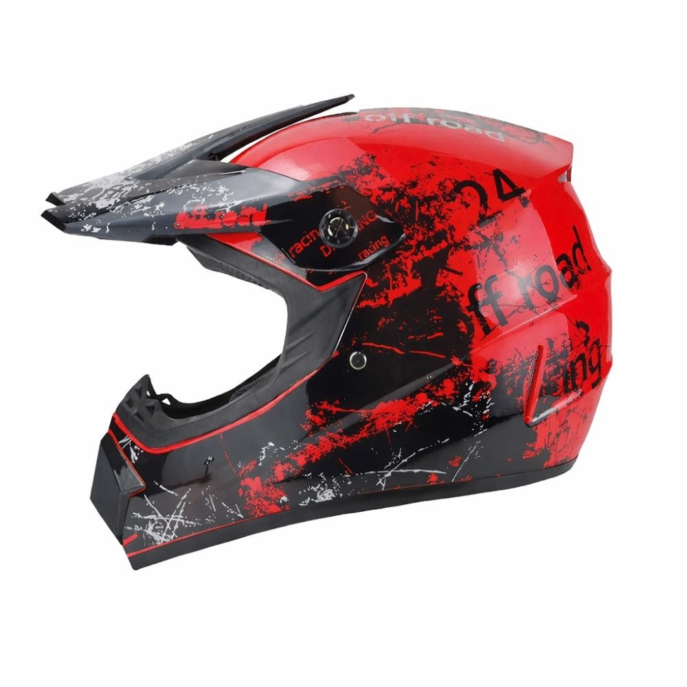 FunSport-Factory Motocrosshelm Racin Kinder Crosshelm Motocross Helm Kinder Motorradhelm Offroad