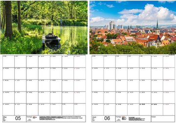 Seelenzauber Wandkalender Deutschlandzauber Planer DIN A3 Kalender für 2024 Städte Deutschland