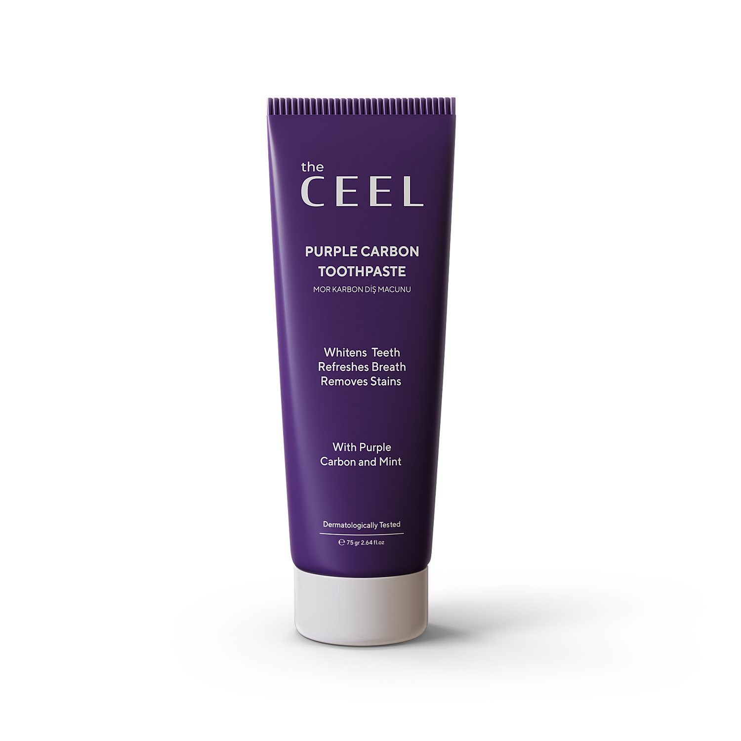 THE CEEL Zahnbleaching-Paste Zahnaufhellende Zahnpasta – Entfernt Flecken & reduziert Gelbtöne 75gr, Hilft, gelbliche Verfärbungen und Flecken sichtbar zu reduzieren.