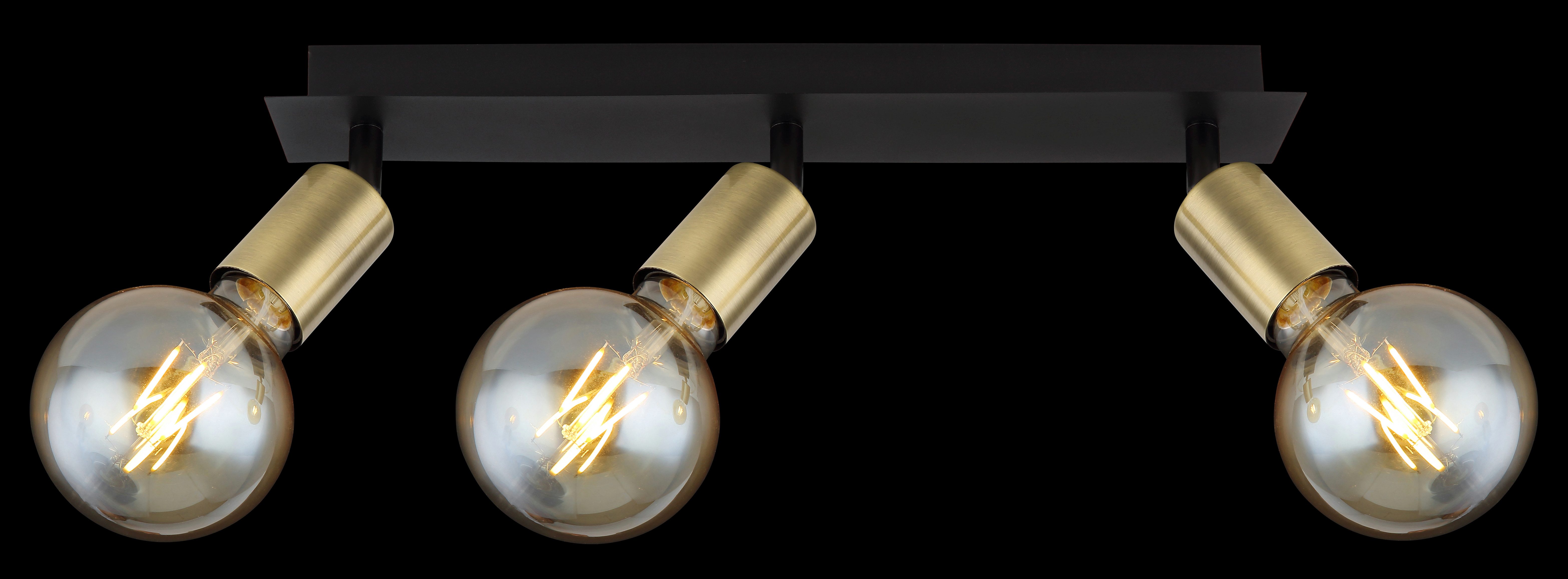 GLOBO LIGHTING Deckenstrahler LILIANA, ohne Leuchtmittel, Deckenstrahler/altmessing/Flur/Wohnzimmer