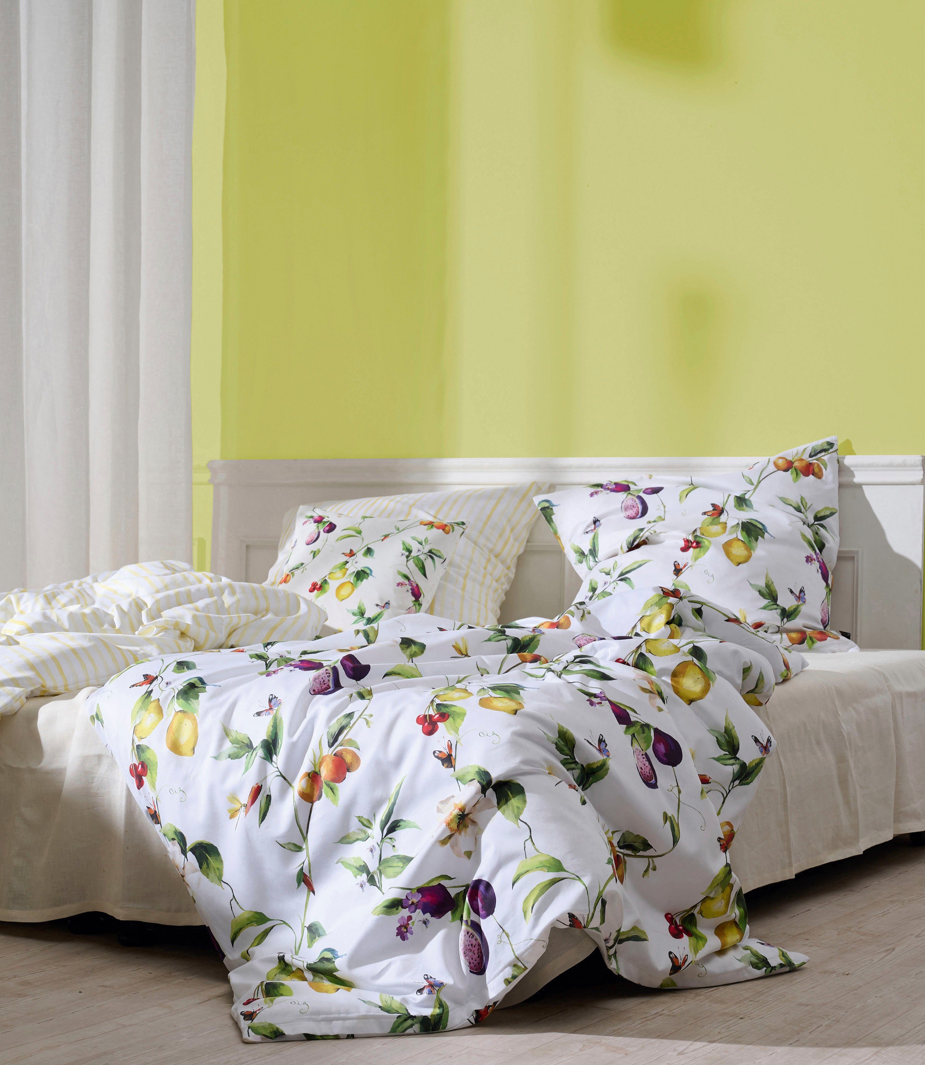 APELT Bettwäsche Limone Gots, Mako-Satin, 2 günstig online kaufen