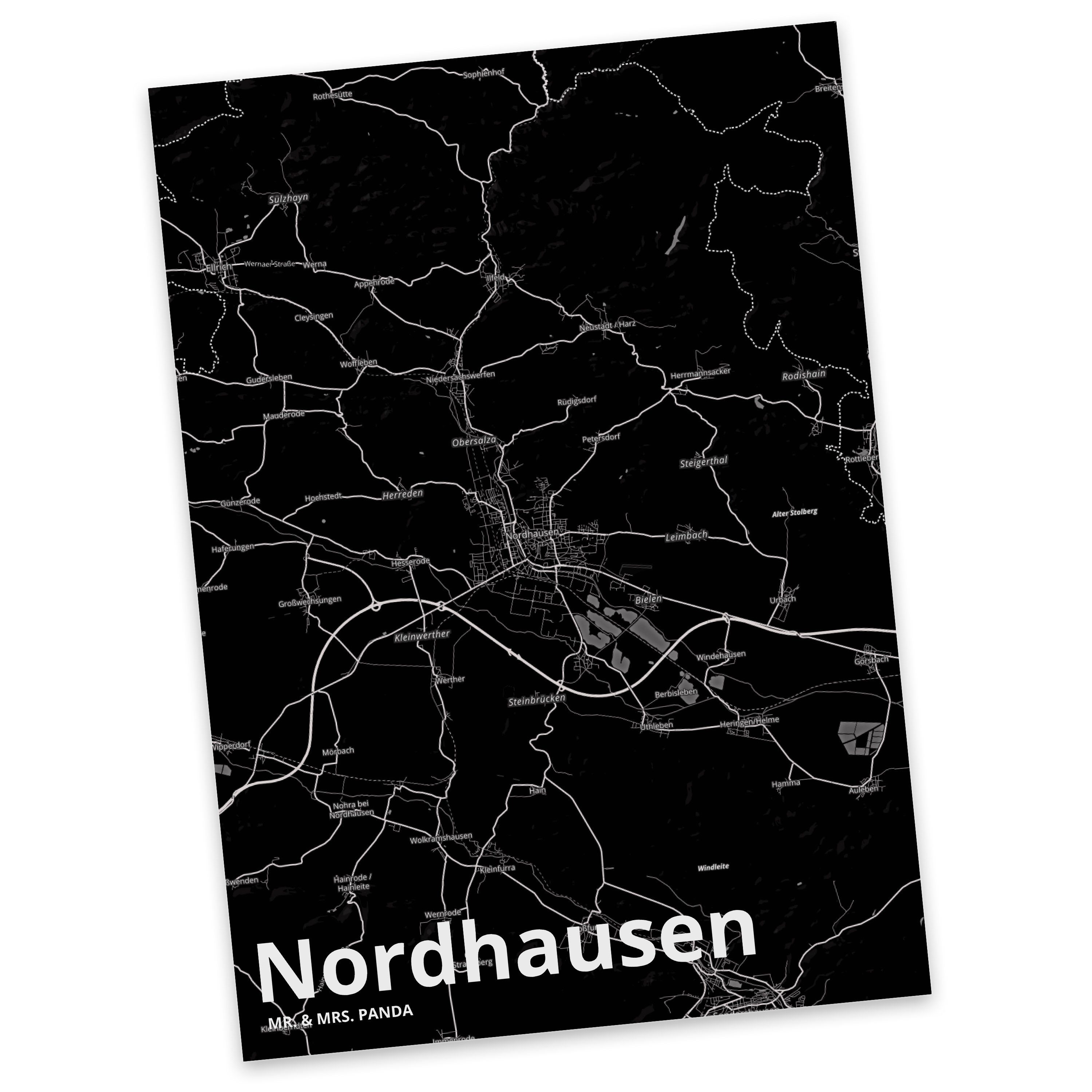 Mr. Panda Grußkarte, Nordhausen Mrs. Ge Geburtstagskarte, Postkarte Ansichtskarte, - Geschenk, &