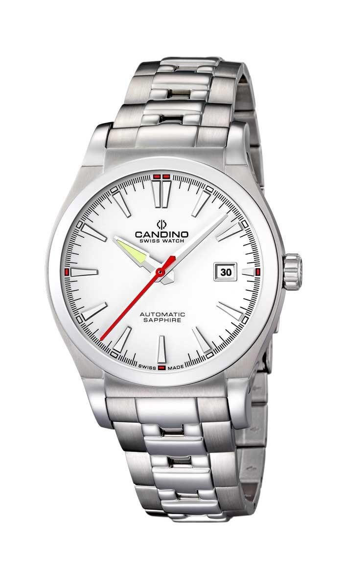 Candino Schweizer Uhr Candino Herrenarmbanduhr Automatik C4442/1 Klassik mit Saphirglas 399, (1-tlg)