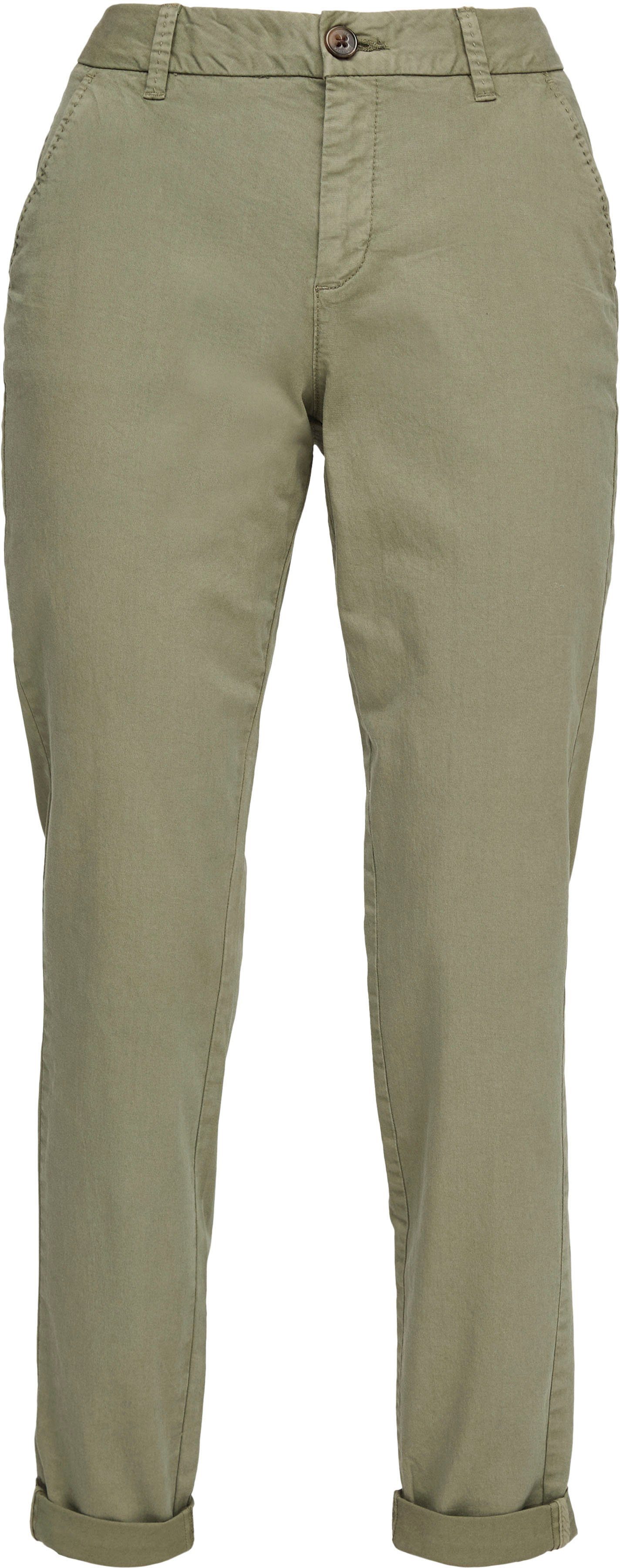 individuell light-khaki mit Beinabschluss Chinohose krempelbarem s.Oliver