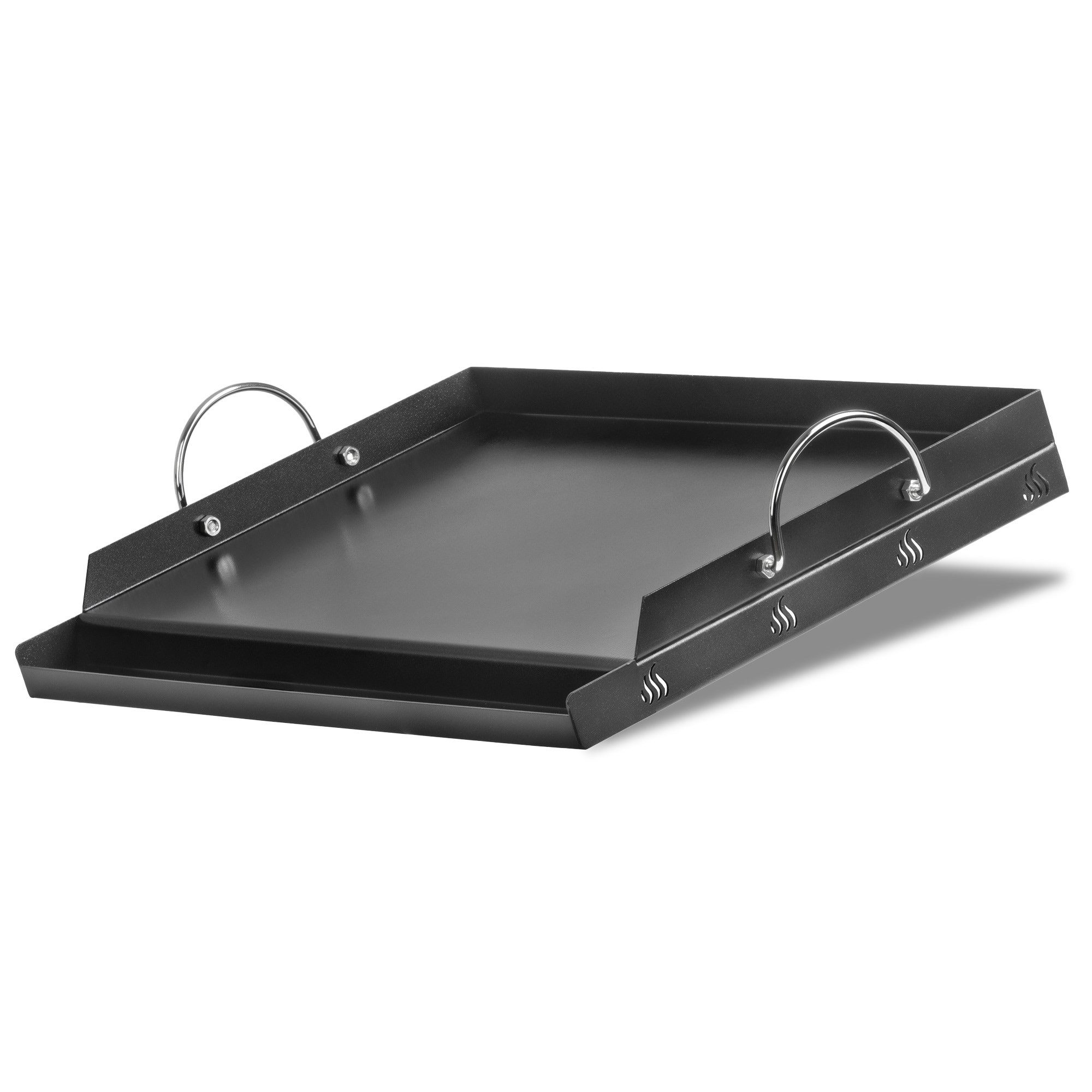 BBQ-Toro Grillplatte Stahl Keramik Grillplatte 63 x 41 cm, Keramikbeschichtete Grillplatte, Einfache Reinigung