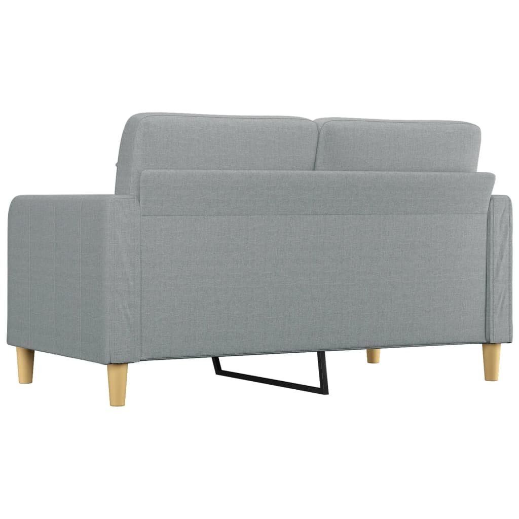 Möbel cm Couch Hellgrau vidaXL Sofa Sofa Stoff 140 2-Sitzer