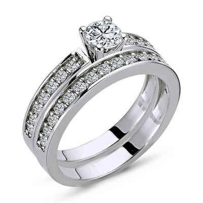 EinStein Diamant Verlobungsring 0,95 Carat Diamant Solitär Ring Meisterstück 14 Karat Weißgold, Diamant