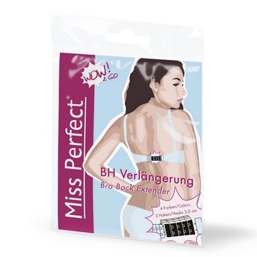 Miss Perfect BH-Verlängerung W2G50540-63, 1, 2, 3 oder 4 Haken und softer Plüschrückseite im 4er- oder 6er-Set