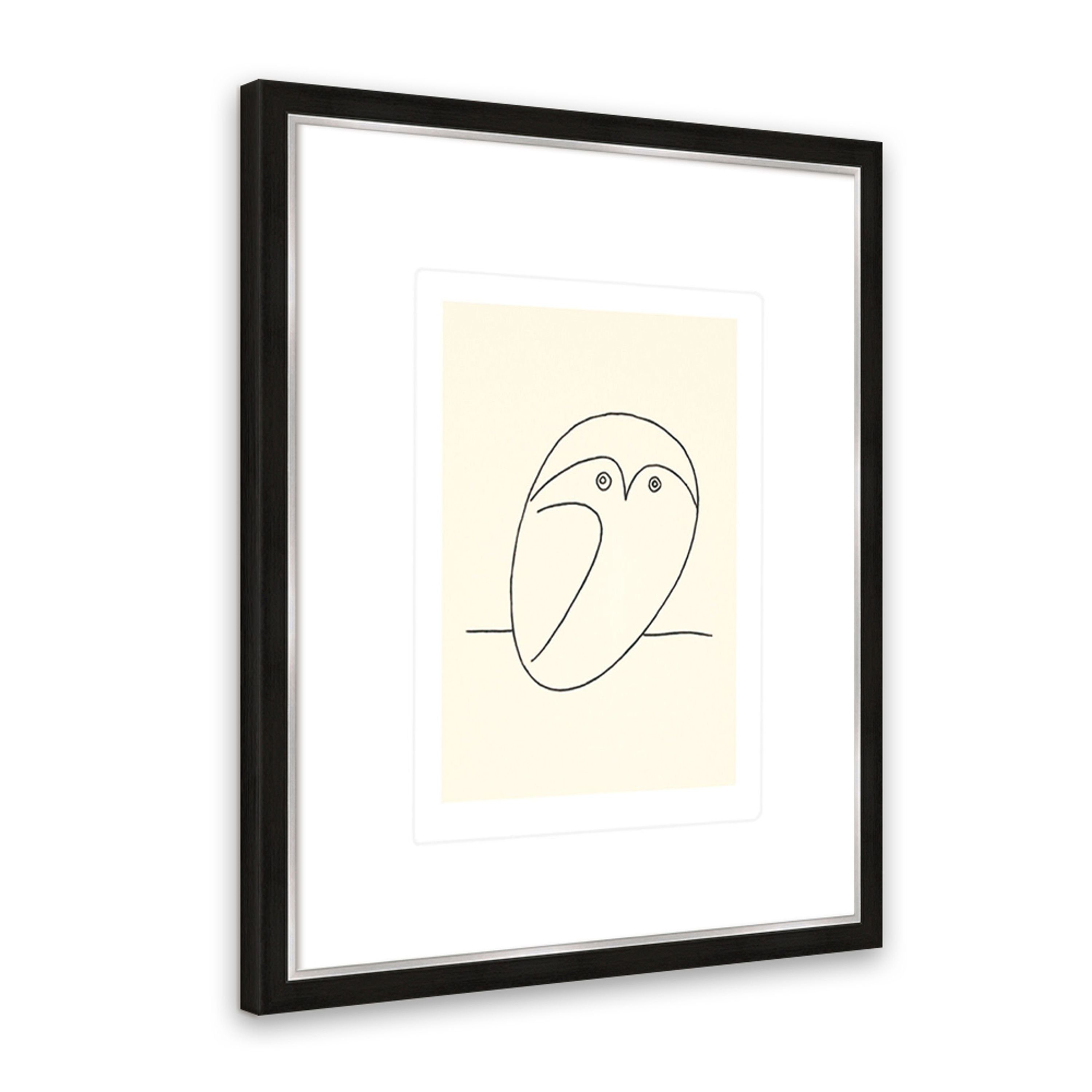 gerahmt Poster Picasso mit / Bild / Bild mit Rahmen artissimo Pablo 53x63cm Rahmen Wandbild