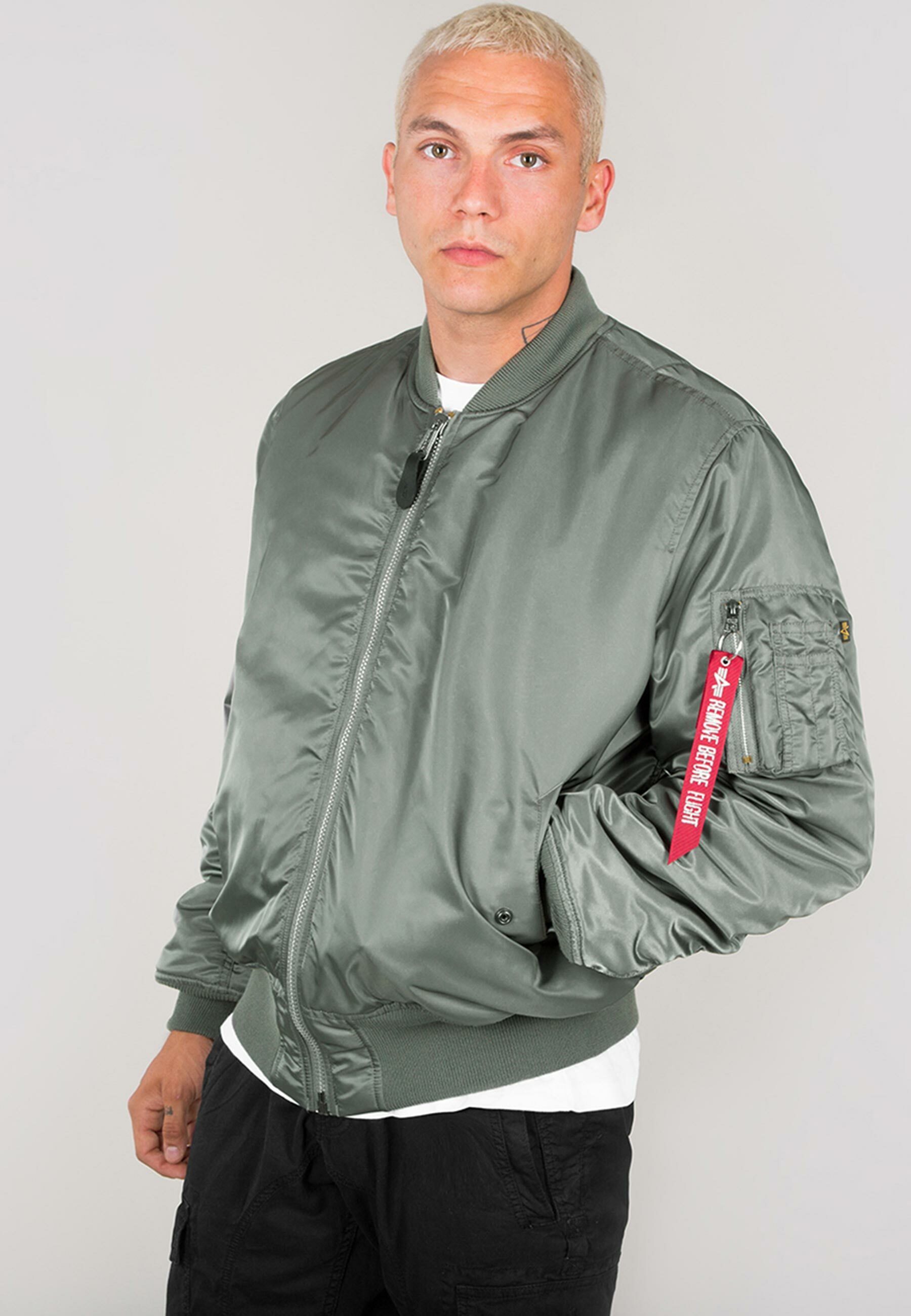 & Bomber Alpha Industries Bomberjacke vintage Industries Jackets - MA-1 green Flight Alpha (HERITAGE) Men