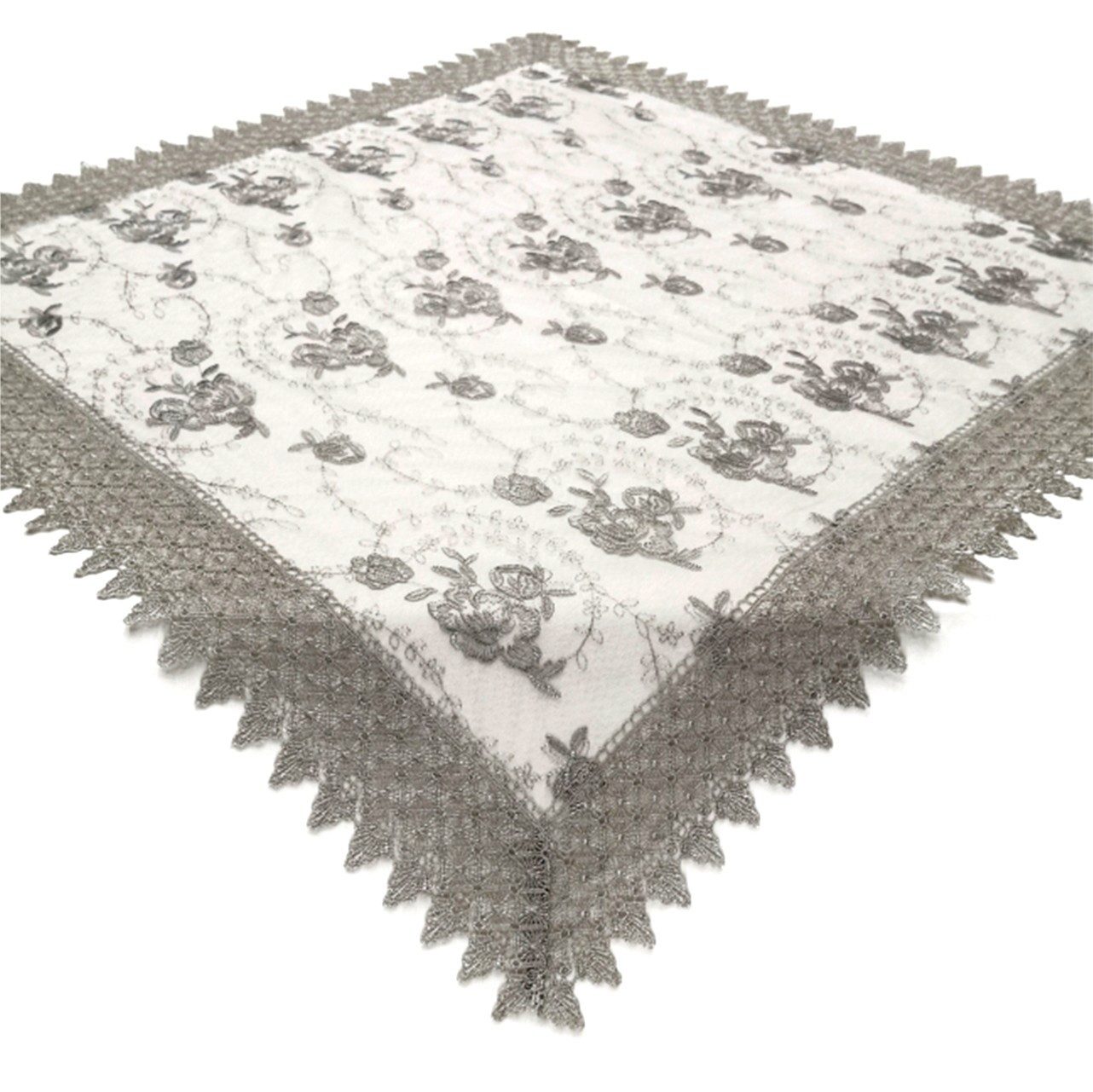 Stoffschmiede Tischdecke / Spitzendecke / 85x85cm günstig online kaufen