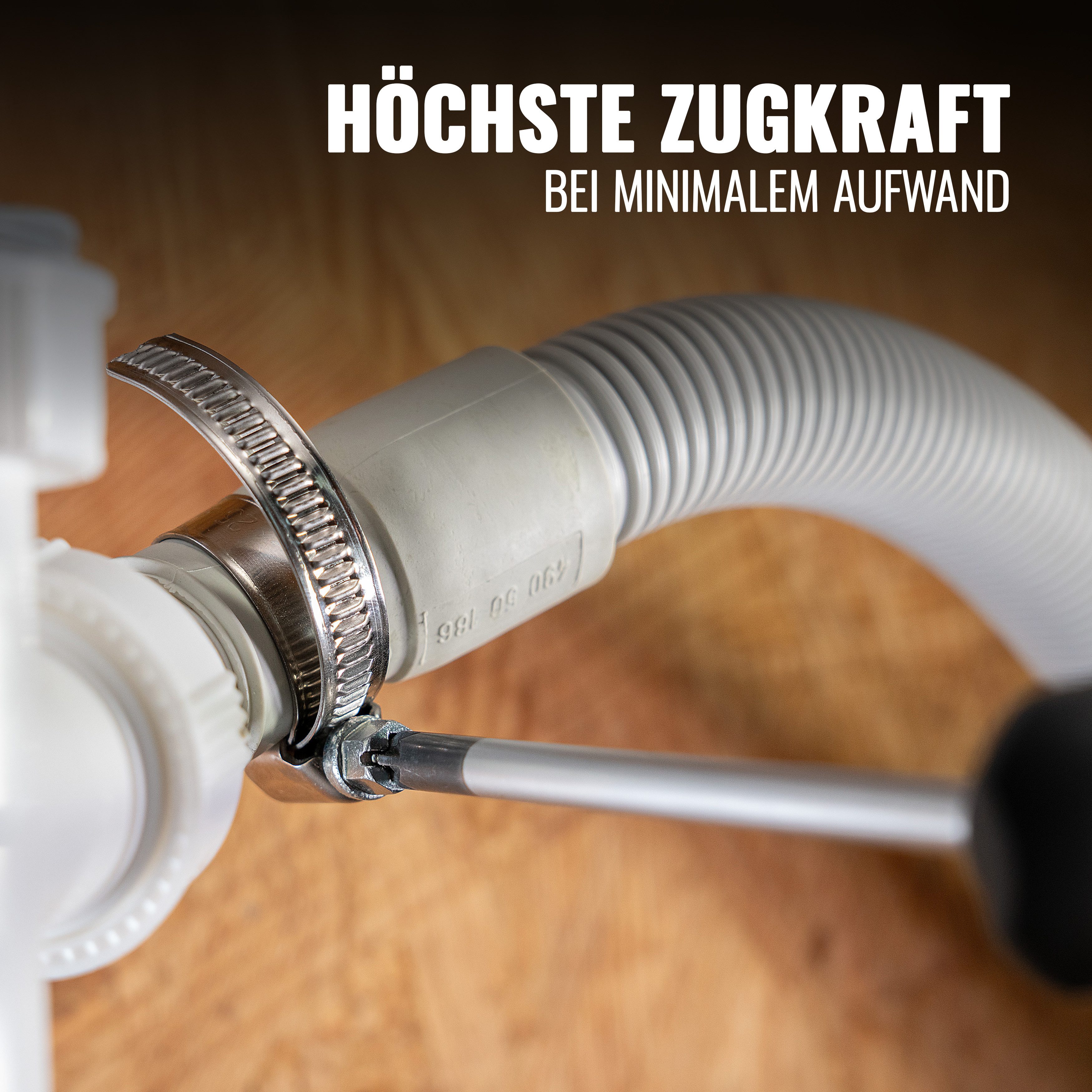 Poppstar Schlauchschelle Edelstahl Schlauchschellen verstellbar (Bandbreite 9 mm), (Spannbereich 25-40 mm, 12-St), Rohrschellen-Set mit hoher Zugkraft – Bild 3 von 5