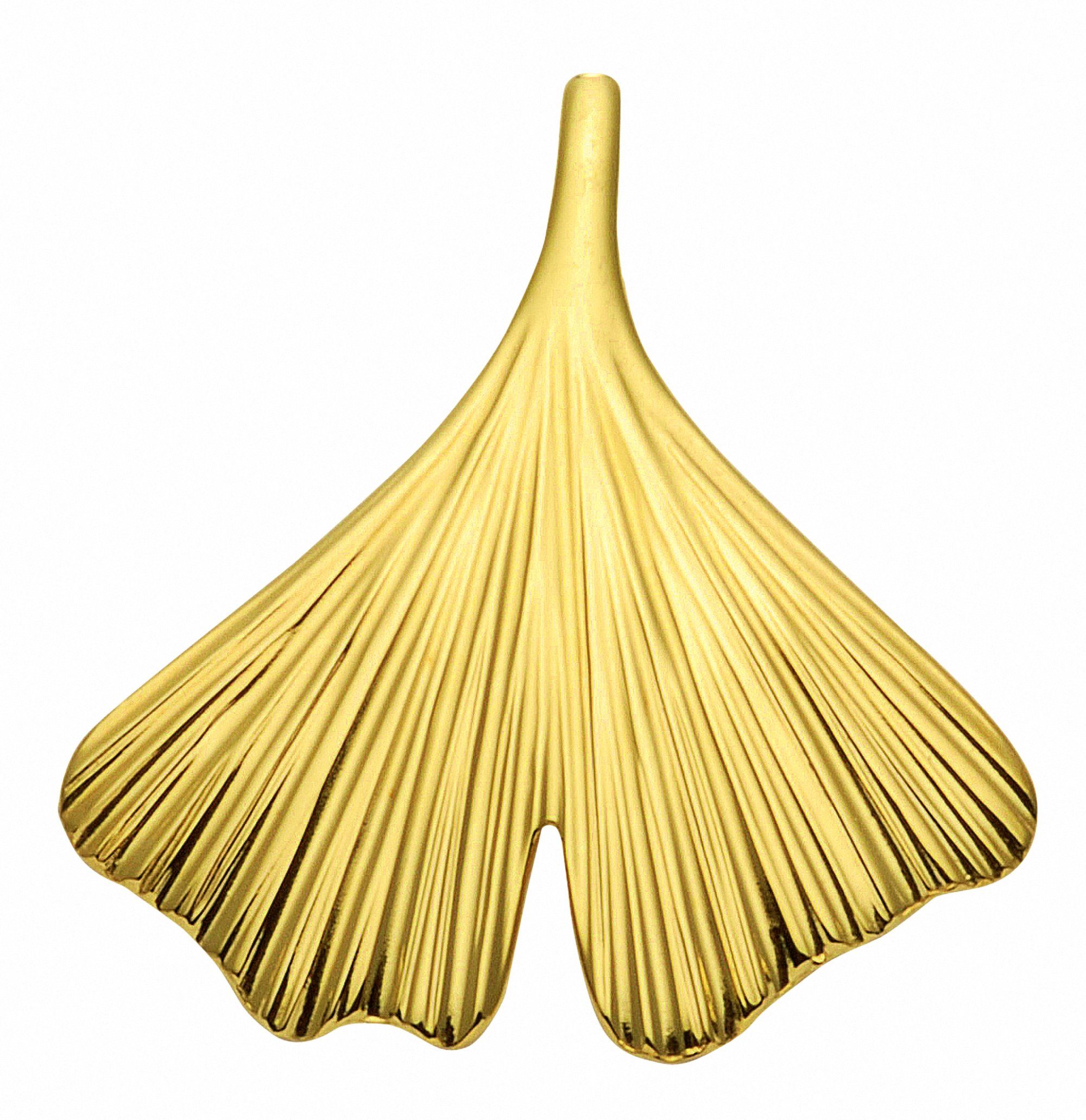 Kette Schmuckset 375 Adelia´s Gold Set Halskette verstellbarer cm Inkl. Silber 925 - Anhänger 45 Halskette, mit vergoldeter Ginkoblatt, Anhänger mit