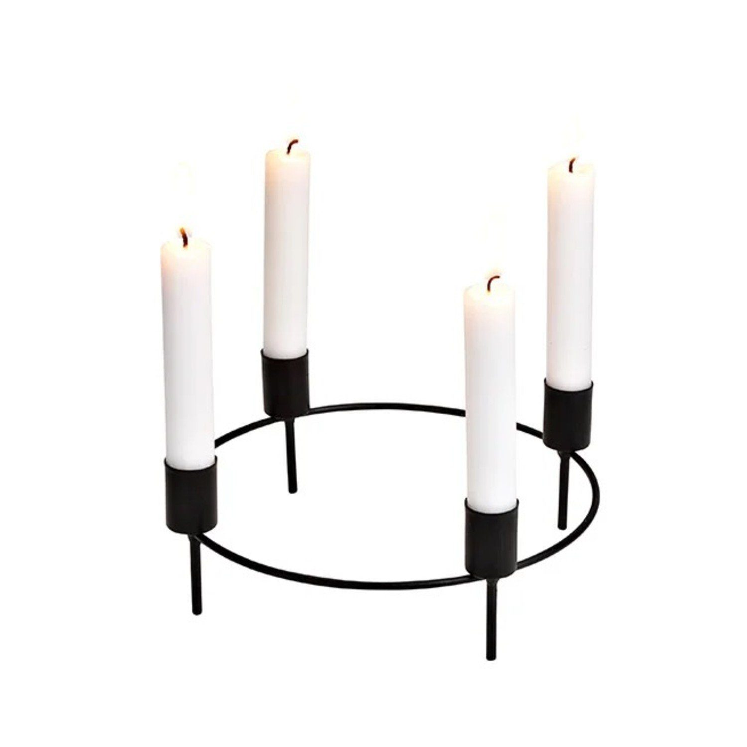 G. Wurm Kerzenständer Kerzenhalter Kranzstecker Kerzen aus 4 Metall für