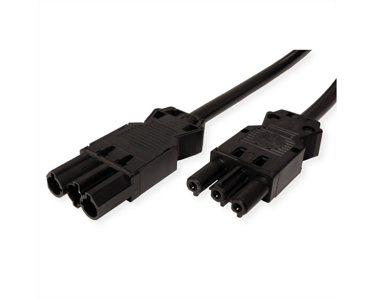 Bachmann Geräteverlängerung GST18-3 Stecker/Kupplung Stromadapter Wieland GST18 zu Wieland GST18, 3 cm, Halogenfrei, 375.083