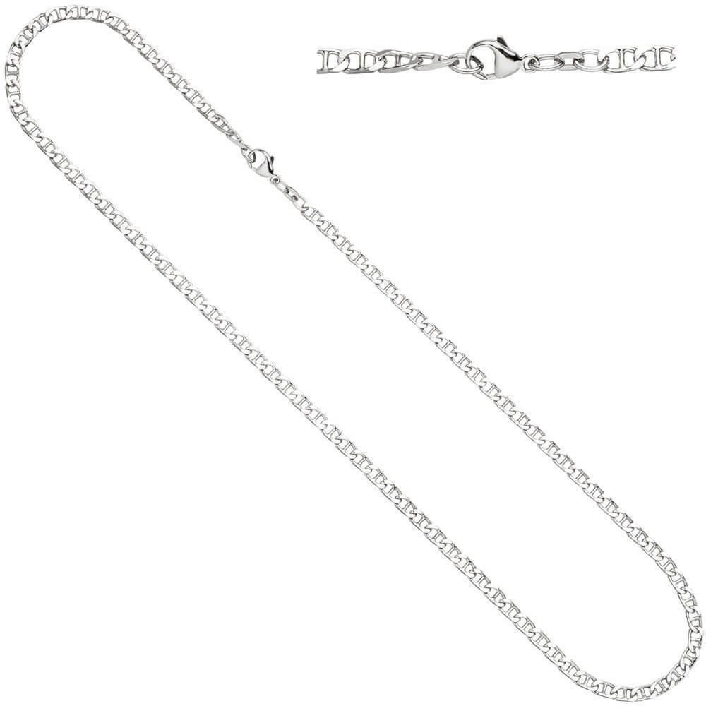 Schmuck Krone Silberkette Collier Silber rhodiniert Halsschmuck Halskette 925 60cm 4,4mm Kette