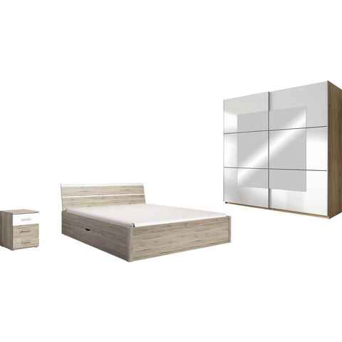 Helvetia Schlafzimmer-Set Beta, (4-St), wahlweise in 3 Farben und 2 Bettgrößen