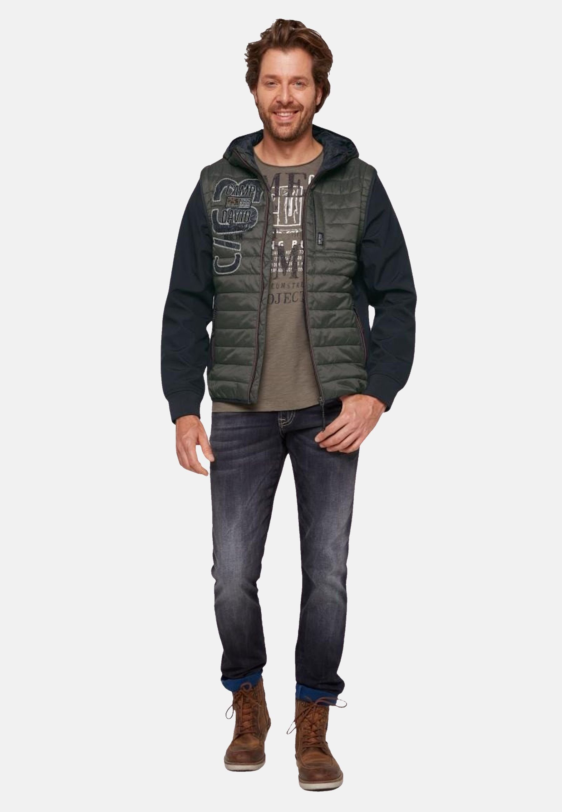 CAMP DAVID Steppjacke Jacke halb Stepp- und Softshelljacke (1-St)